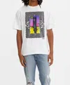 LEVI'S VINTAGE FIT SURREAL CLOCK GRAPHIC TEE IN BRIGHT WHITE