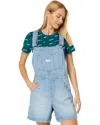 Levi's Vintage Shortalls Womens Medium Blue Denim Light Wash Cotton Blend Erk187 In Blue