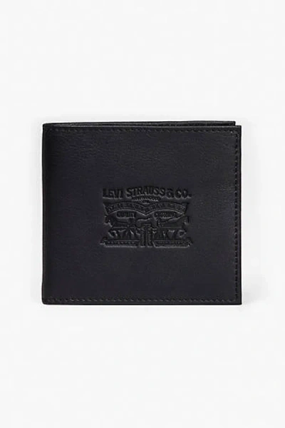 Levi's Vintage Two Horse Bifold Coin Wallet In Black