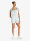 Levi's Women's Vintage-style Cotton Denim Shortalls In Animal Print