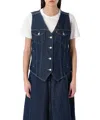 Levi's Loose Vest In Blue