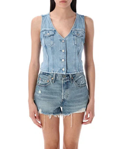 Levi's Waistcoat In Lightblue