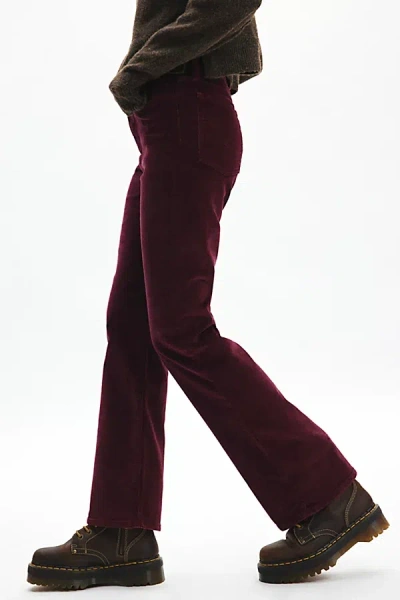 Levi's Wedgie Corduroy Bootcut Jean In Maroon, Women's At Urban Outfitters In Maroon