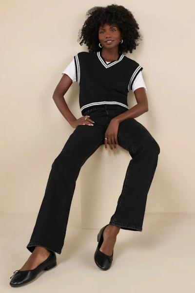 Levi's Wedgie Bootcut Washed Black High-rise Denim Jeans