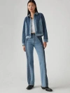 Levi's Wedgie Bootcut Western Jeans In Practically Pieced