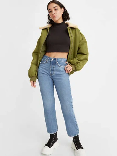 Levi's Wedgie Straight Fit Women's Jeans 27x28 In Oxnard Haze