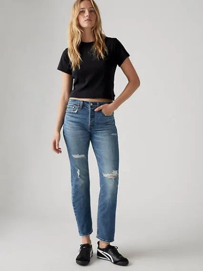 Levi's Wedgie Straight Fit Women's Jeans 30x26 In Neither Here Nor There