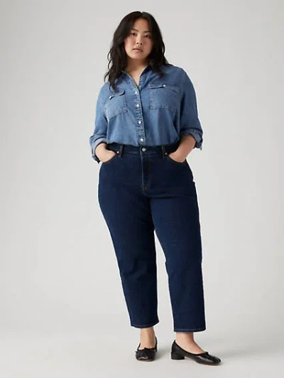 Levi's Wedgie Straight Fit Women's Jeans (plus Size) 24 In Salsa Dark Stone