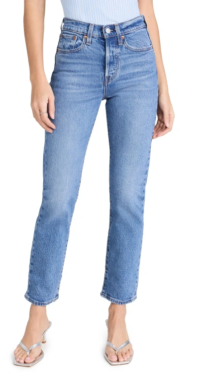 Levi's Wedgie Straight Jeans Jazz Jive Sound In Christina