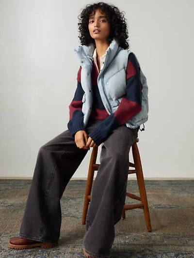 Levi's Western Bubble Puffer Vest In Celebrate The Moment