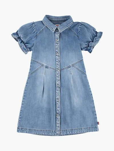 Levi's Western Button Up Dress Big Girls S-xl Xl In Reach For The Stars