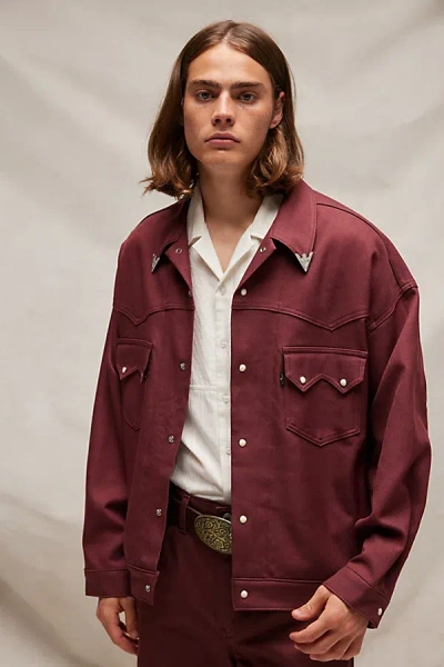Levi's Western Denim Trucker Jacket In Brown, Men's At Urban Outfitters