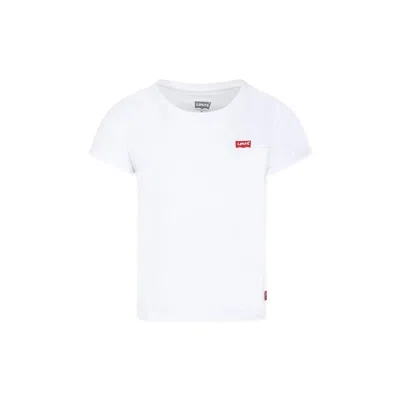 Levi's Kids' White T-shirt For Boy With Logo