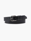 Levi's Wide Loop Two Horse Belt In Regular Black