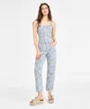Levi's Levis Womens Floral Bustier Top Ankle Jeans In Ophelia Floral