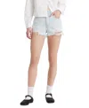 Levi's Women's 501 Button Fly Cotton High-rise Denim Shorts In Blue