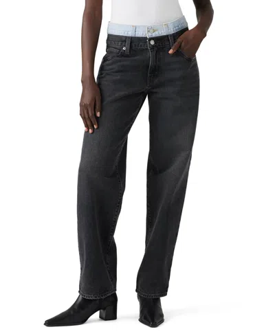 Levi's Women's '94 Baggy Mashup Double-waistband Jeans In Layer Cake