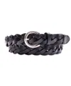 Levi's Women's Braided Leather Skinny Belt In Black