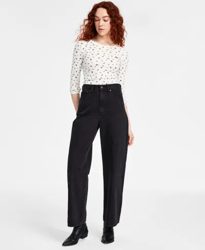 Levi's Women's Cinch-waist Lightweight Baggy Jeans In Capturing Moments