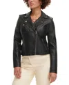 Levi's Plus Size Trendy Faux Leather Moto Jacket In Black