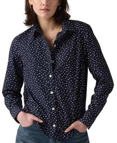 Levi's Women's Classic Fit Button-front Shirt In Night Sky Poplin
