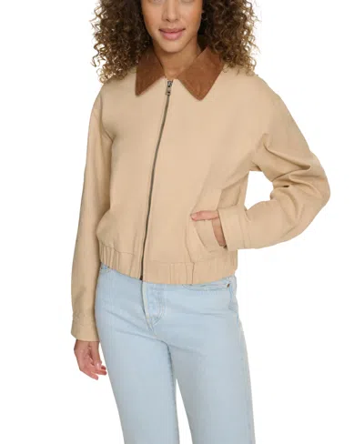 LEVI'S WOMEN'S CORDUROY COLLAR COTTON JACKET