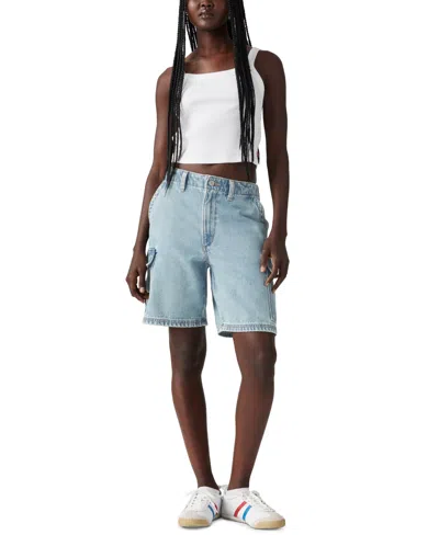 Levi's Women's Cotton '94 Baggy Cargo Shorts In Too Clean