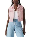 Levi's Xs Vest In Cloudy Pale Mauve Trucker
