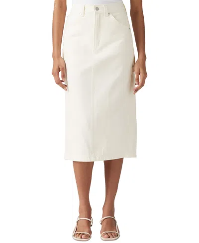 Levi's Women's Cotton High-rise Back-slit Denim Skirt In Truth Slip