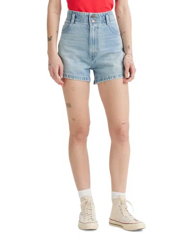 Levi's Women's Cotton High-rise Mom Shorts In Light Touch