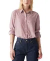 Levi's Women's Darlene Collared Button-front Shirt In Adisa Red Stripe