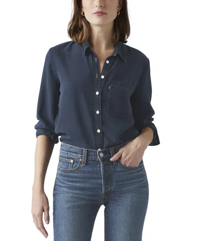 Levi's Women's Darlene Collared Button-front Shirt In Initial Take