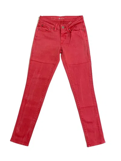 Levi's Women's Demi Curve Low Rise Skinny Denim Jeans In Coral Red