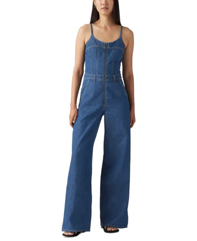Levi's Premium Women's Denim Bustier Jumpsuit In Smashing