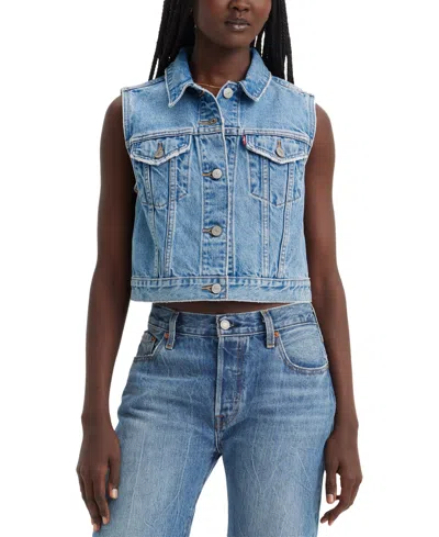 Levi's Women's Denim Trucker Vest In I Will