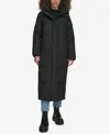 Levi's Women's Extra Long Quilted Parka In Black
