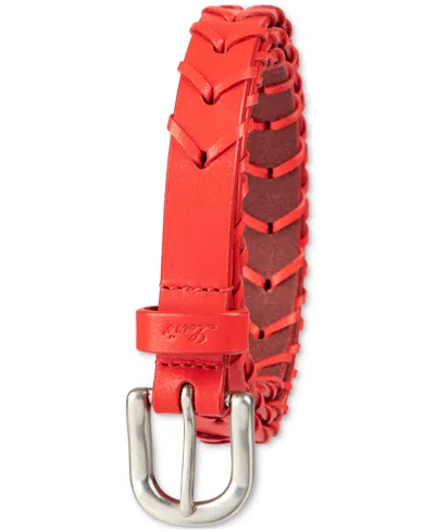 Levi's Women's Fully Adjustable Skinny Braided Genuine Leather Belt