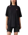 Levi's Women's Graphic Short Stack T-shirt In Folky Flower All Over Emb Anthracite