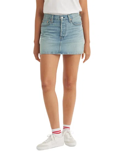 Levi's Women's Icon Cotton Denim Skirt In Woven Minu