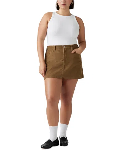 Levi's Women's Icon Cotton High-rise Denim Miniskirt In Ermine
