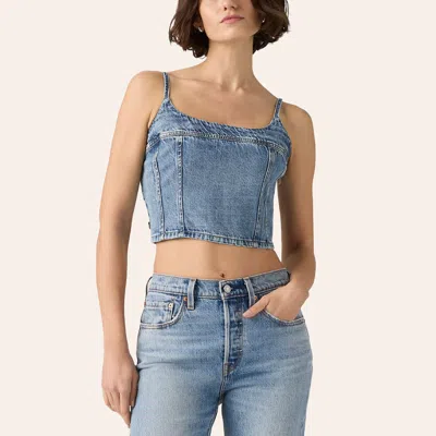Levi S Women's Jadine Light Wash Denim Cami Tank In Blue