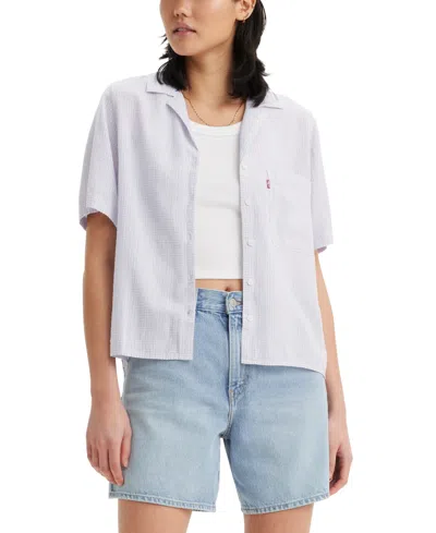 Levi's Women's Joyce Resort Short-sleeve Shirt In Bright White