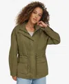Levi's Cotton Hooded Jacket In Olive