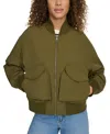 Levi's Women's Lightweight Techy Bomber Jacket In Army Green