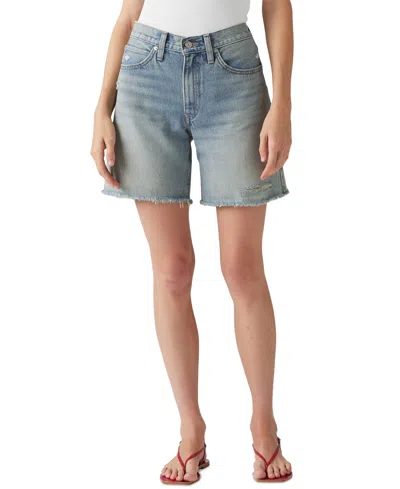 Levi's Women's Mid-rise '94 Baggy Denim Shorts In Roll It Up Clean