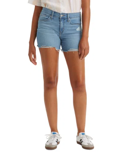 Levi's Women's Mid Rise Mid-length Stretch Shorts In Im Just A