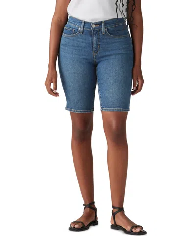 Levi's Women's Mid-rise Shaping Bermuda Shorts In Clever Girl Short