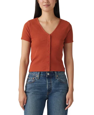 Levi's Women's Muse Short-sleeve Button-front Top