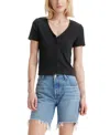 Levi's Muse Tee In Caviar