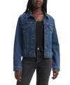 Levi's Levis Womens Original Denim Trucker Jacket Adore Midi Dress In See Her Run
